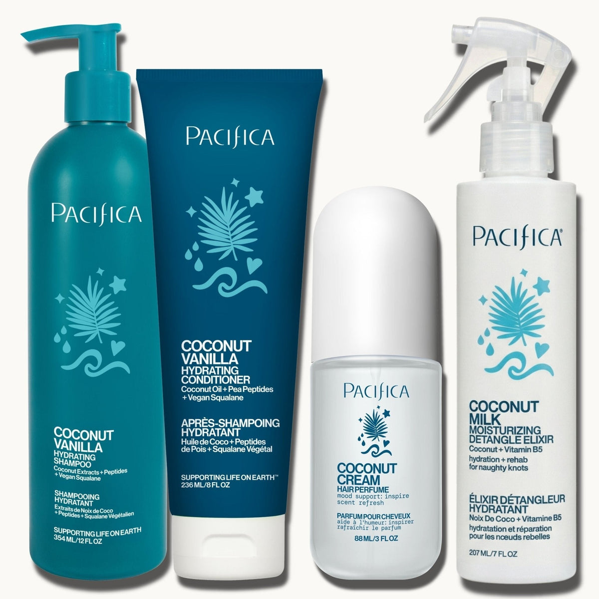Coconut Vanilla Moisture + Detangle Hair Bundle