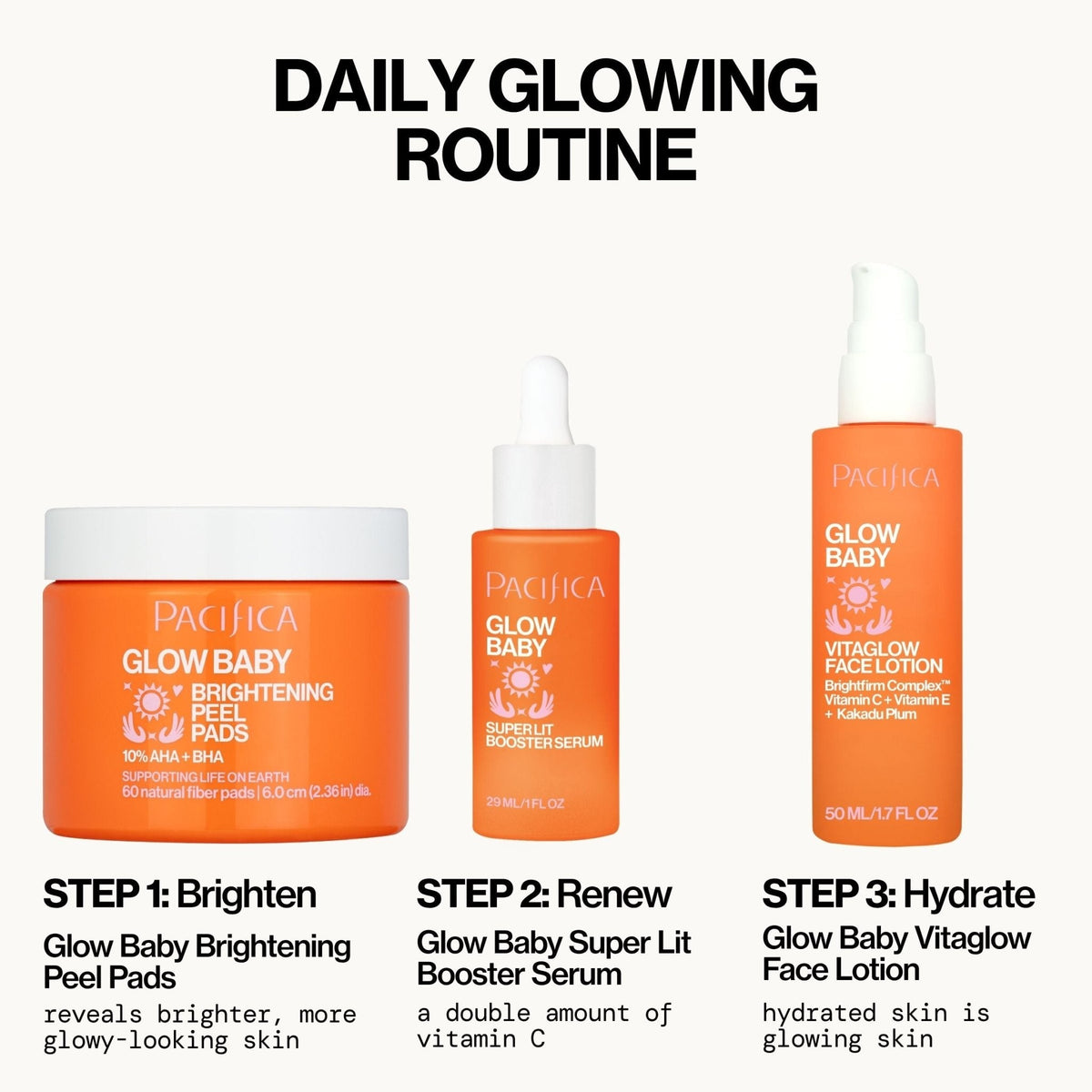 Glow Baby Brightening Peel Pads 10% AHA + BHA