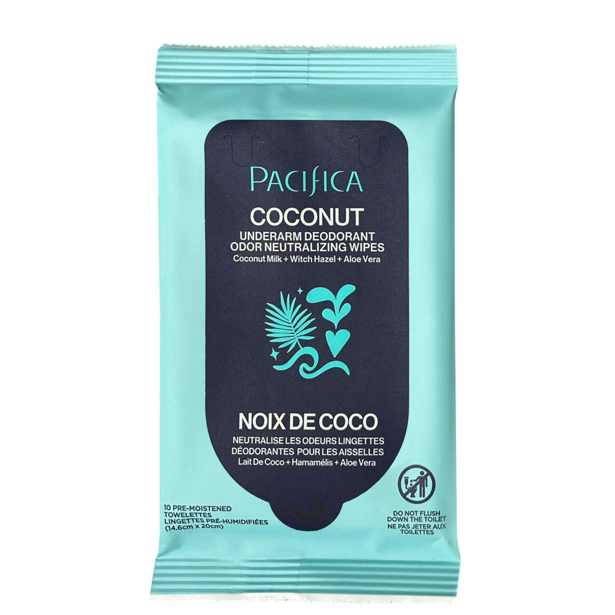 Coconut Milk & Essential Oils Underarm Deodorant Wipes